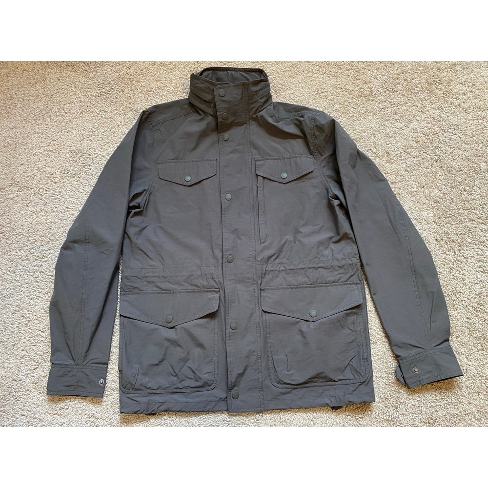 Faherty Utility Jacket Mens Small Collard Cotton Snaps Pockets Barn Coat sku42